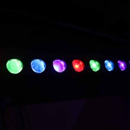 Spaghetti LED BAR BEAM RGBW 10x40W con FlightCase per trasporto 4 Barre
