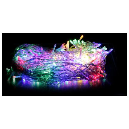 Tenda luminosa 200x150cm da 210 LED Multicolor per uso interno esterno IP44 con alimentatore incluso - immagine 2