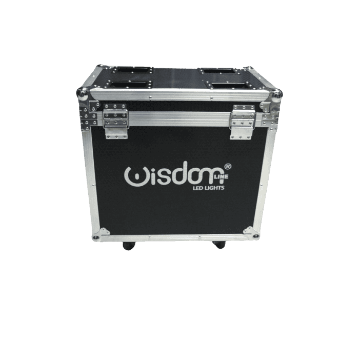 Baule Flight Case VUOTO per trasporto Coppia Teste Mobili BEAM 12R 295W RGBW B STOCK 1