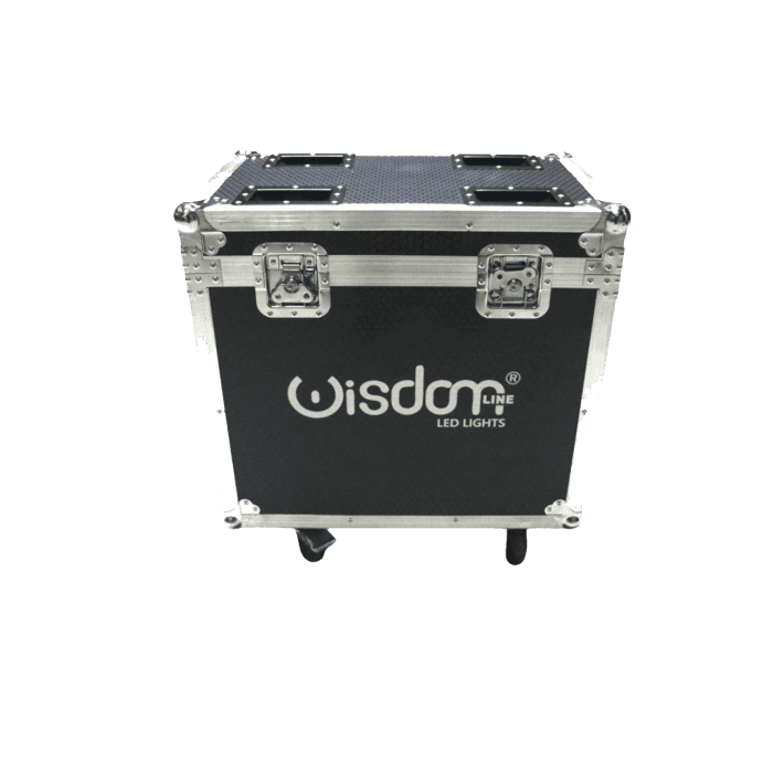 Baule Flight Case VUOTO per trasporto Coppia Teste Mobili BEAM 12R 295W RGBW B STOCK