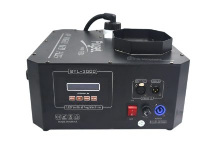 VULKAN FOG 3000W effetto co2 Coppia macchina del fumo verticale ALTEZZA 10MT vertical fogger RGBA con flight case - immagine 3