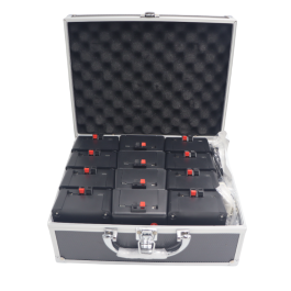Kit Valigetta di 12 Accenditori per Fontane Mini e Medie fredde pirotecniche Usa e Getta con Doppio Telecomando
