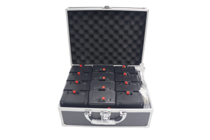 Kit Valigetta di 12 Accenditori per Fontane Mini e Medie fredde pirotecniche Usa e Getta con Doppio Telecomando