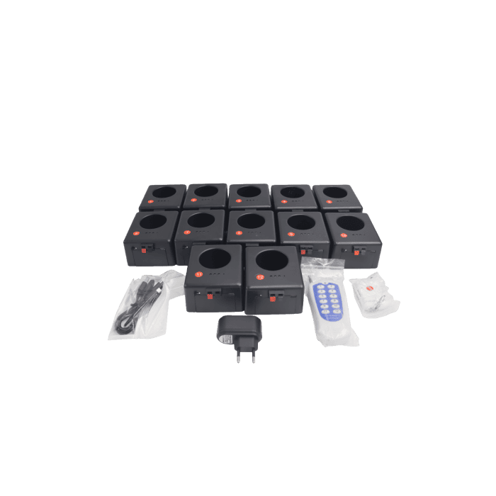 Kit Valigetta di 12 Accenditori per Fontane Mini e Medie fredde pirotecniche Usa e Getta con Doppio Telecomando 2