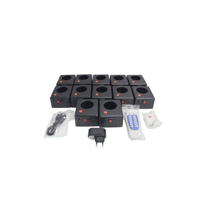 Kit Valigetta di 12 Accenditori per Fontane Mini e Medie fredde pirotecniche Usa e Getta con Doppio Telecomando 2