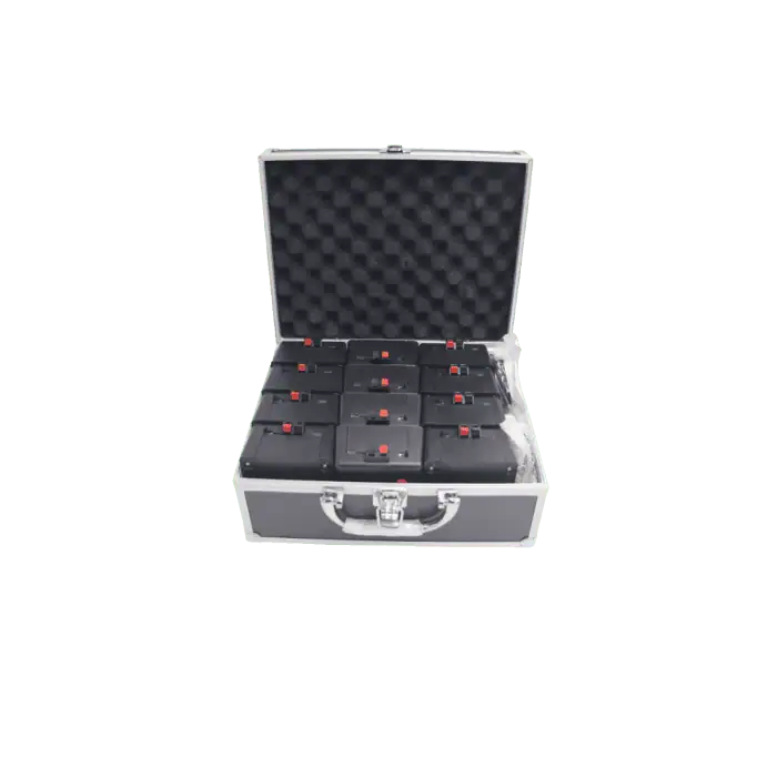 Kit Valigetta di 12 Accenditori per Fontane Mini e Medie fredde pirotecniche Usa e Getta con Doppio Telecomando