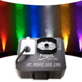 VULKAN FOG 3000W effetto co2 Coppia macchina del fumo verticale ALTEZZA 10MT vertical fogger RGBA con flight case