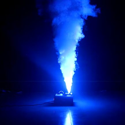 VULKAN FOG 3000W effetto co2 Coppia macchina del fumo verticale ALTEZZA 10MT vertical fogger RGBA con flight case - immagine 10