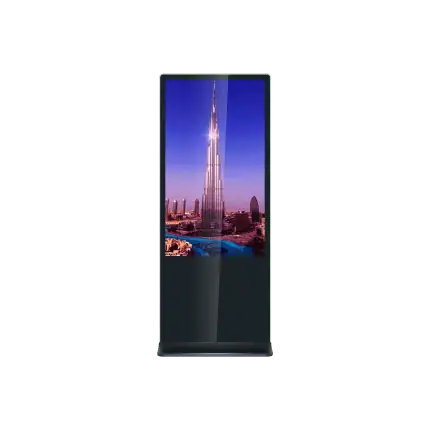 Sistema operativo de panel LED táctil de tótem digital de 55"