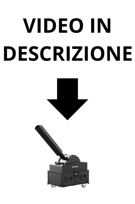 SKY Cannone Elettrico Spara Coriandoli DMX 2in1 confetti+acqua angolo getto lancio regolabile 350W - immagine 6