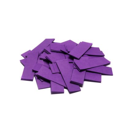 Coriandoli rettangolari confetti colore VIOLA a caduta lenta slowfall Carta ignifuga da 1KG - immagine 2