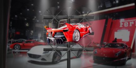 Proiettore Olografico Rotante Ologrammi 3D HD Display Pubblicitario con staffe incluse - immagine 3