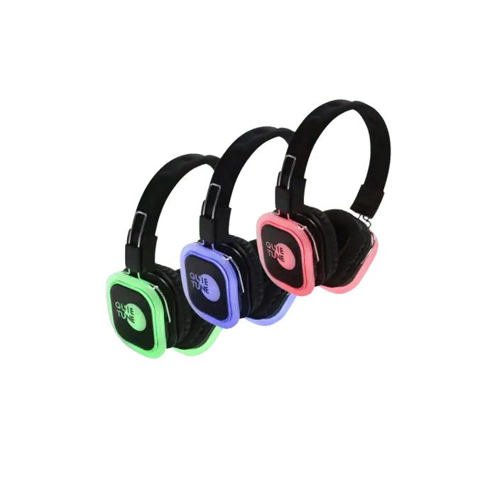 Cuffie Silent Disco Wireless Con LED RGB Silenziose Per Disco Party Ricaricabili