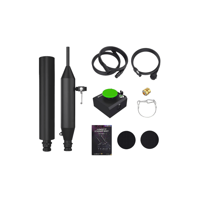 SKY Cannone Elettrico Spara Coriandoli DMX 2in1 confettiacqua angolo getto lancio regolabile 350W 4
