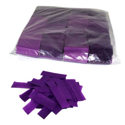Coriandoli rettangolari confetti colore VIOLA a caduta lenta slowfall Carta ignifuga da 1KG - immagine 4