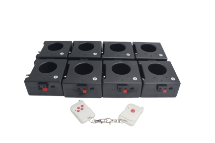 Kit Valigetta di 8 Accenditori a Pile per Fontane Medie pirotecniche Usa e Getta con Doppio Telecomando - immagine 2