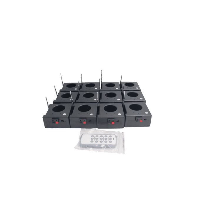 Kit Valigetta di 12 Accenditori a Pile per Fontane Medie pirotecniche Usa e Getta con Telecomando 1