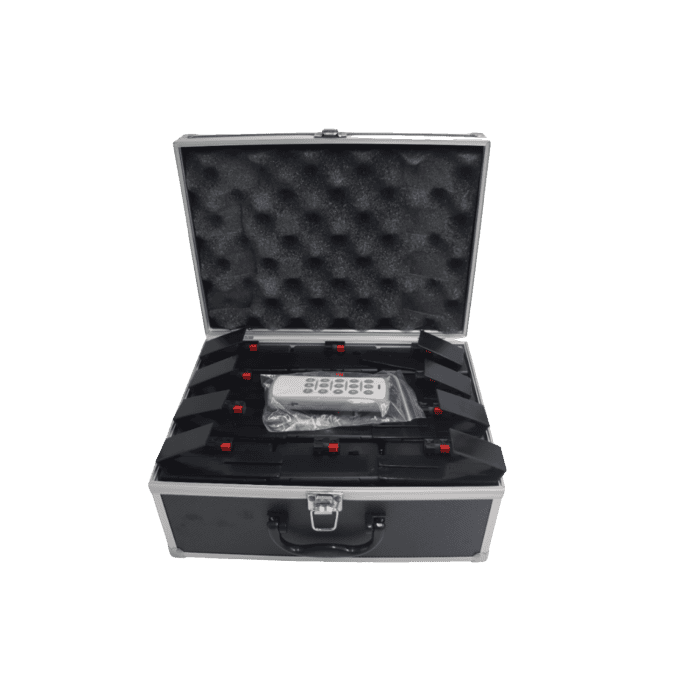 Kit Valigetta di 12 Accenditori a Pile per Fontane Medie pirotecniche Usa e Getta con Telecomando new
