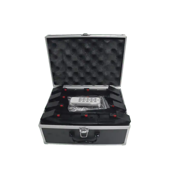 Kit Valigetta di 12 Accenditori a Pile per Fontane Medie pirotecniche Usa e Getta con Telecomando new