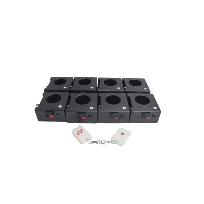 Kit Valigetta di 8 Accenditori a Pile per Fontane Medie pirotecniche Usa e Getta con Doppio Telecomando 1