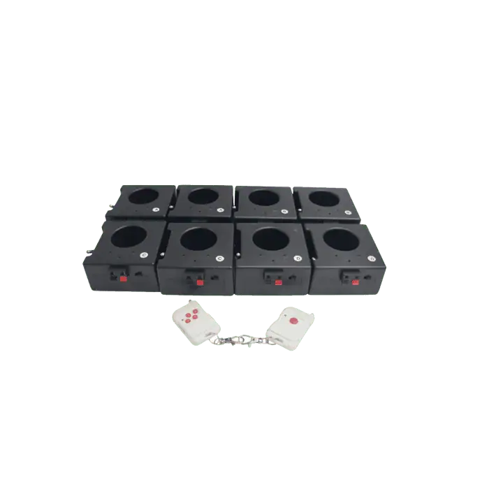Kit Valigetta di 8 Accenditori a Pile per Fontane Medie pirotecniche Usa e Getta con Doppio Telecomando 1
