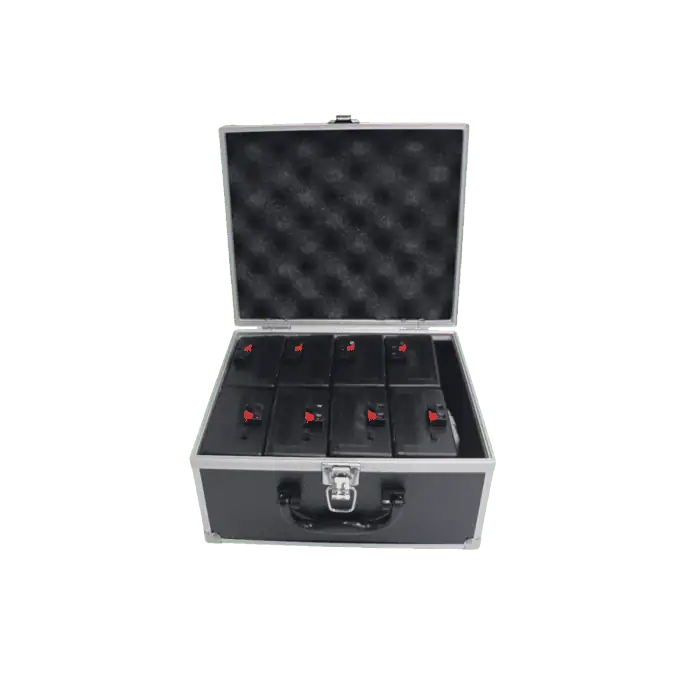 Kit Valigetta di 8 Accenditori a Pile per Fontane Medie pirotecniche Usa e Getta con Doppio Telecomando