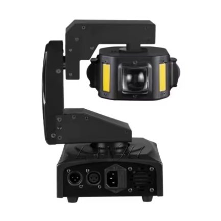 Mini Testa Mobile Alien LED RGBW Con Luce Calda Più Laser Verde Rotazione Infinita 360° - immagine 2