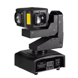 Mini Testa Mobile Alien LED RGBW Con Luce Calda Più Laser Verde Rotazione Infinita 360°