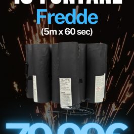 Kit 10 Fontane Pirotecniche 5 metri 60 secondi Scintille fredde Stage Silver Con accenditore