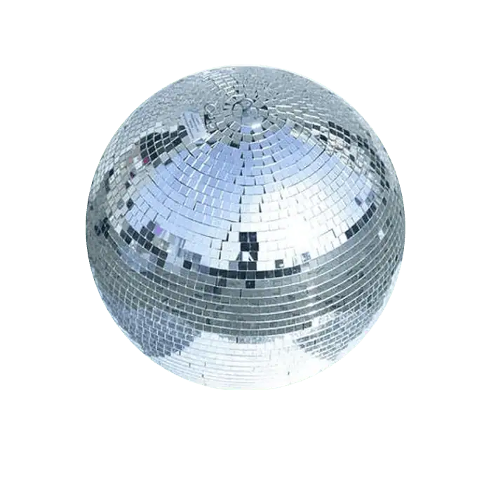 Sfera a specchio MirrorBall 100cm di diametro con occhiello di sicurezza motore non incluso