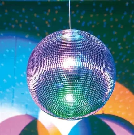 Sfera a specchio MirrorBall 100cm di diametro con occhiello di sicurezza motore non incluso - immagine 2