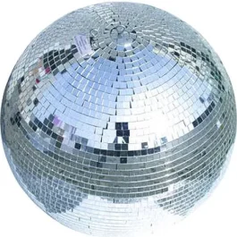 Sfera a specchio MirrorBall 100cm di diametro con occhiello di sicurezza motore non incluso
