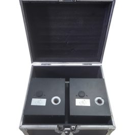 Coppia Spark 600w BLACK Spark Machine con Flightcase Prodotto Usato B-STOCK