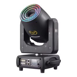 Testa Mobile Spectra Beam LASER LIGHT RGB 10W con anello ring colorato effetti scenici