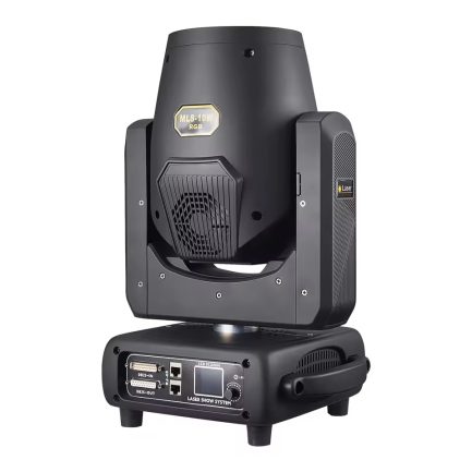 Testa Mobile Spectra Beam LASER LIGHT RGB 10W con anello ring colorato effetti scenici - immagine 4