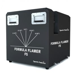 Lanciafiamme Professionale a 5 Ugelli F5 – Getto Fiamma da 8 a 10 Metri con Controllo DMX