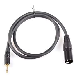 Cavo connessione audio mini jack bilanciato xlr da 1,5 metri
