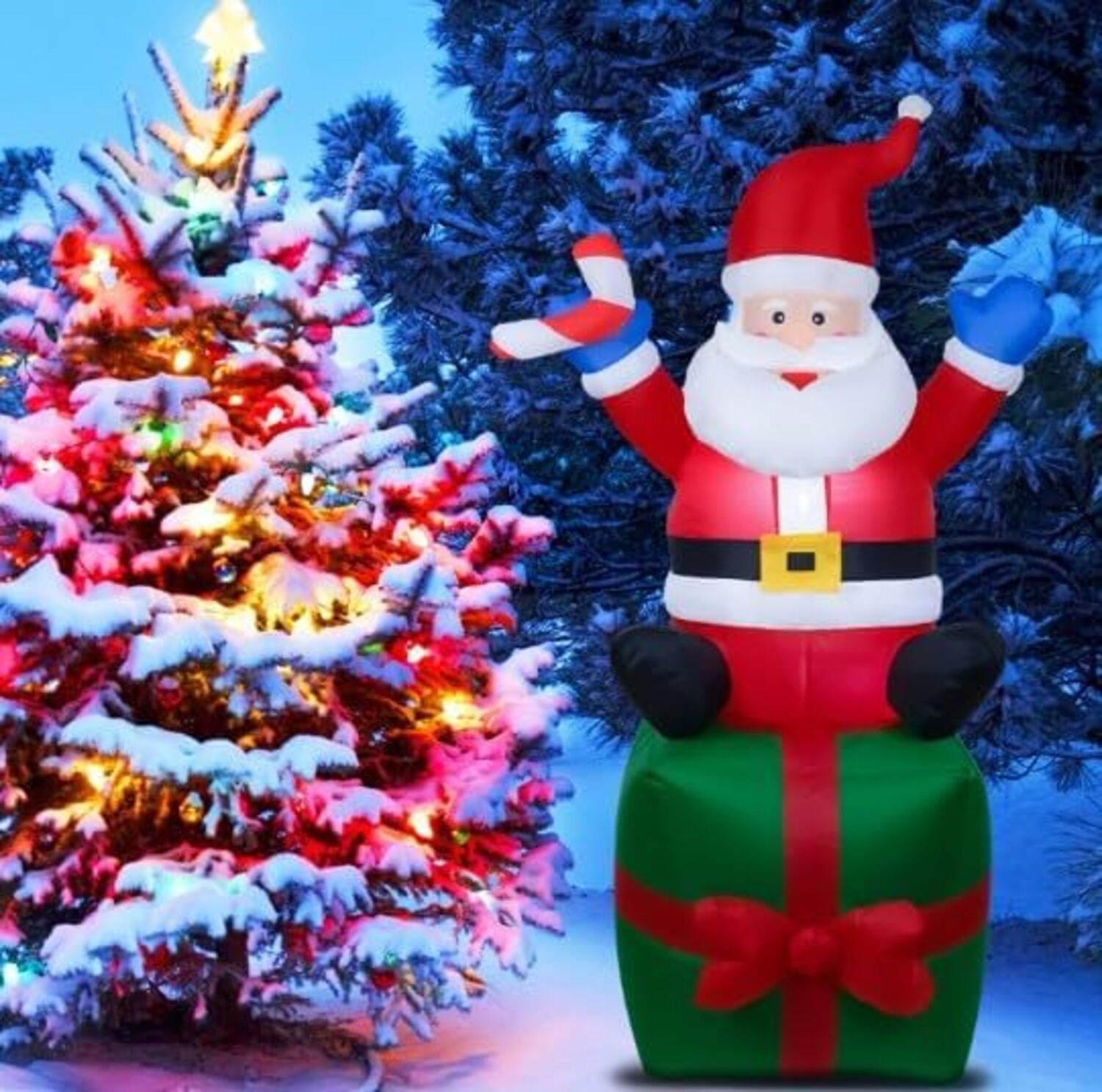 gonfiabile babbo natale Gonfiabile luminoso natalizio xc-501297