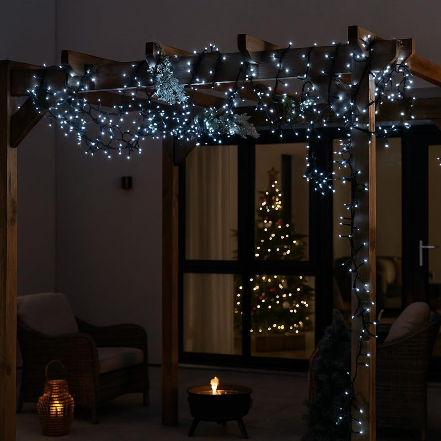 xc-3347 catena luminosa 300 LED luce fredda xc-3347