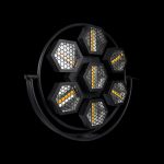 Lampada Mini Port Flower RGB + Luce Calda su Sfondo Nero