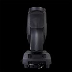 Testa Mobile Sharpy 380 IP65 in Prospettiva Laterale su Sfondo Nero