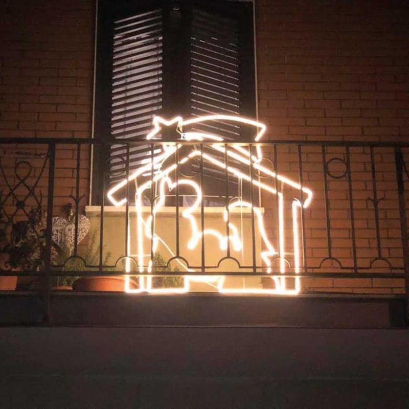 presepe luminoso xc-8713 luce calda