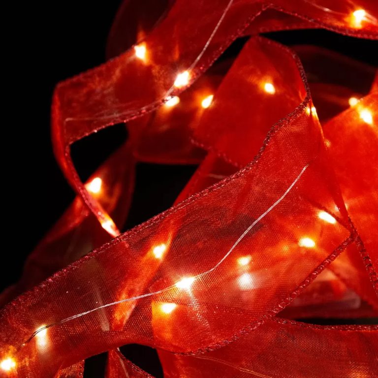 nastro rosso con luce LED calda xc-3210