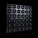 Matrix LED 36x3W RGBW Faro Professionale su Sfondo Nero