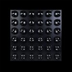 Matrix LED 36x3W RGBW Faro Professionale in Prospettiva Frontale su Sfondo Nero
