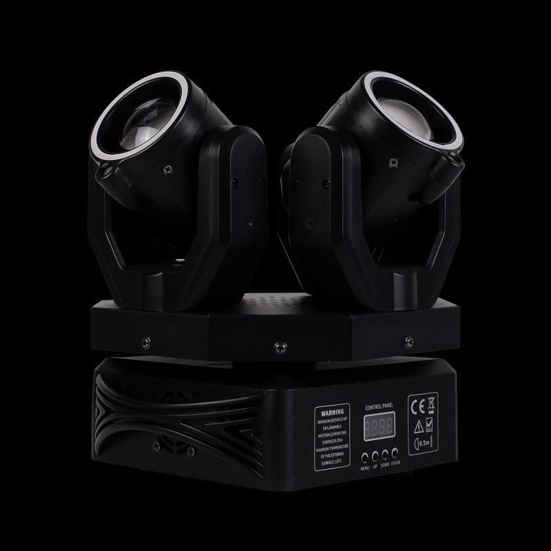 Mini Testa Mobile Tagadà RGB su Sfondo Nero