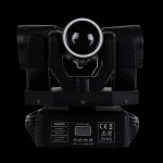 Mini Testa Mobile Tagadà RGB in Prospettiva Frontale su Sfondo Nero