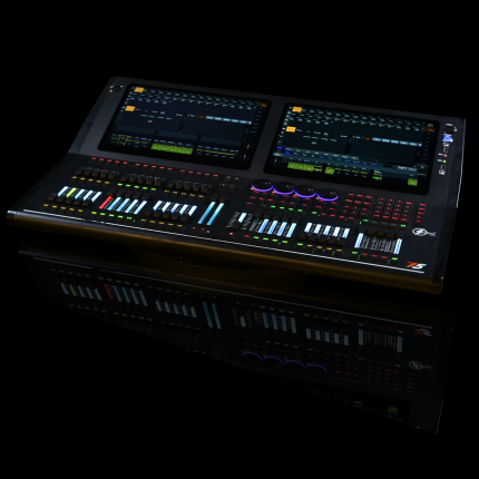 Baton T5 Console Luci DMX Professionale Linux 12–32 Universi Espandibili, 16384 Canali, Doppio Touch Screen 15,6”, 45 Playback Fader, MIDI, LTC e Timecode Integrati, Regia Luci Avanzata per Grandi Eventi Live e Tour