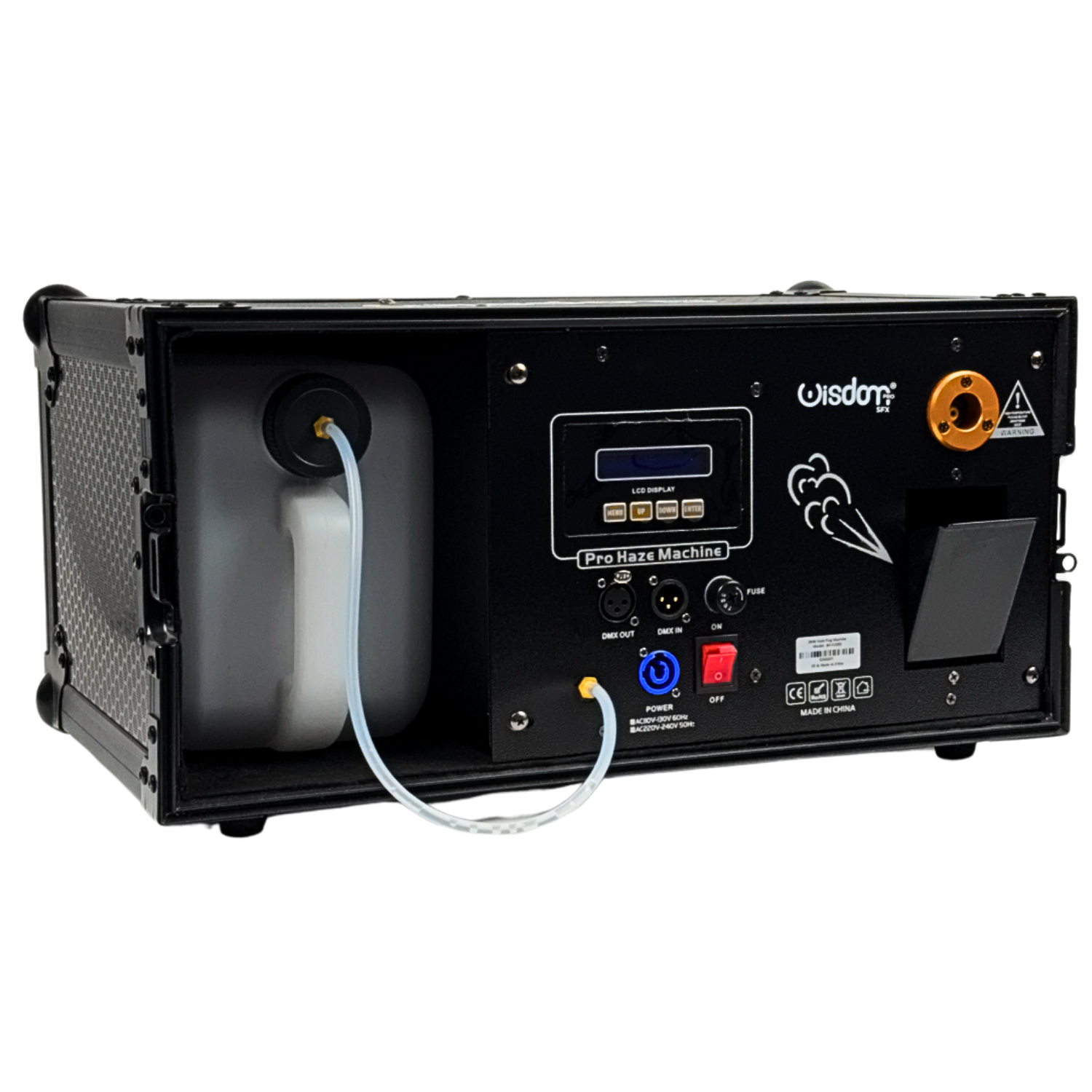 Macchina Hazer Professionale 2KW DMX Wisdom PRO SFX Haze Fog Machine per Eventi Live, Concerti e Spettacoli con Controllo DMX512, Telecomando e Display LCD, Effetto Nebbia Uniforme per Lighting Design, Stage FX, Discoteche e Service Audio Luci Professionali 1 maglietta verde 49