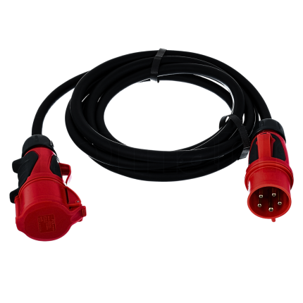 Cavo Alimentazione CEE 32A 5 Poli Maschio/Femmina in Gomma H07RN-F 5G6